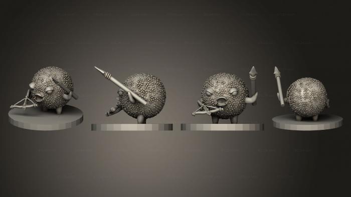 Figurines simple (Dim sum adventurers 01, STKPR_2686) 3D models for cnc