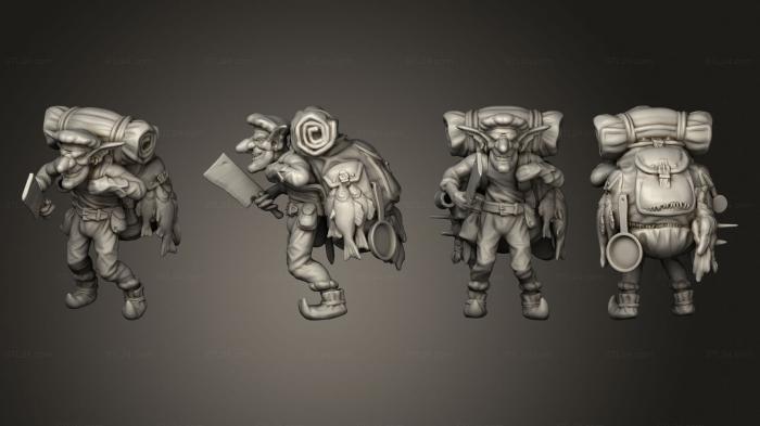 Figurines simple (Dungeons and Monsters Goblin, STKPR_2713) 3D models for cnc