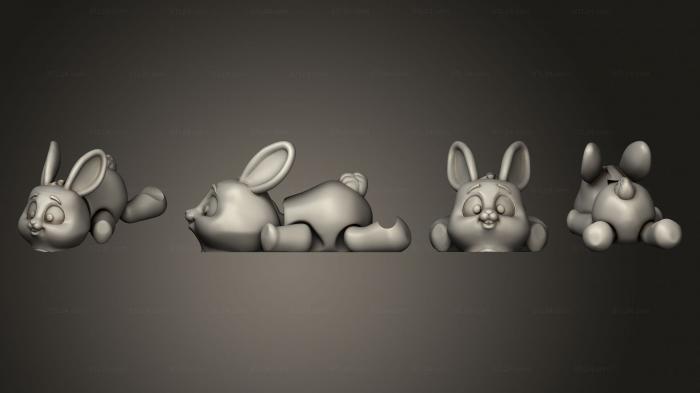 Figurines simple (Flexi Bunny, STKPR_2744) 3D models for cnc