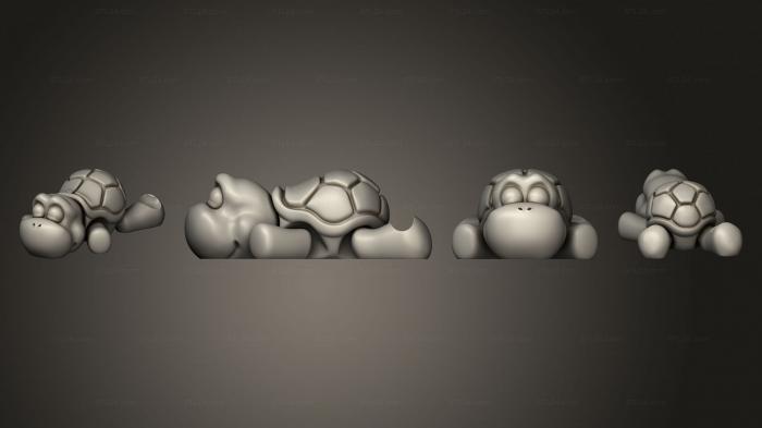 Figurines simple (Flexi Turtle, STKPR_2749) 3D models for cnc