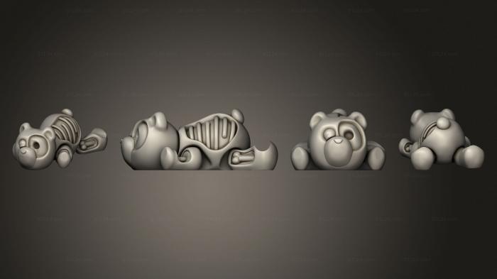 Figurines simple (Flexi Zombie Bear, STKPR_2750) 3D models for cnc