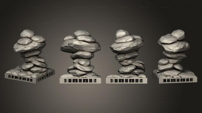 Figurines simple (Floor Pillar 001, STKPR_2758) 3D models for cnc