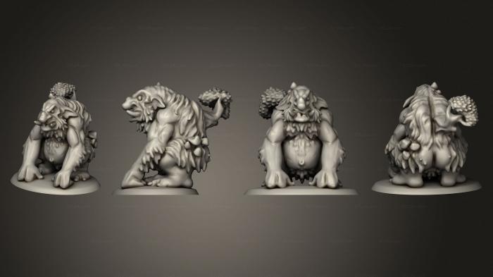 Figurines simple (Forest Troll 3 Smaller Scale, STKPR_2763) 3D models for cnc