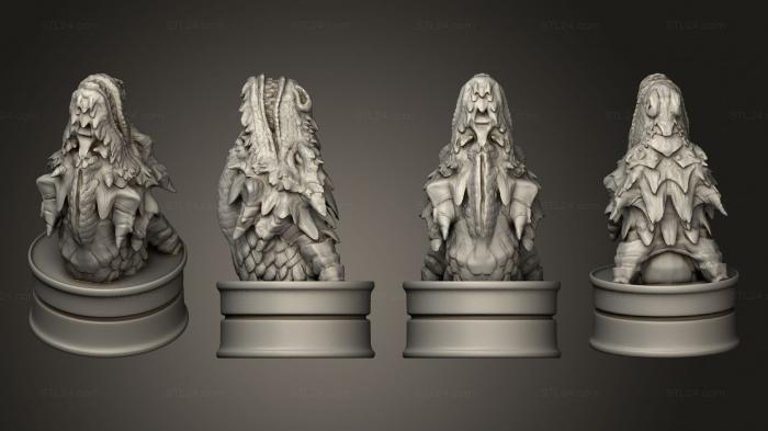 Figurines simple (Game of Thrones House Markers Targaryen, STKPR_2776) 3D models for cnc