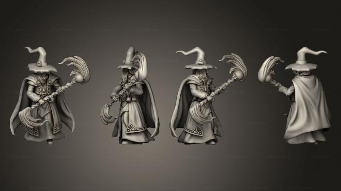 Figurines simple (Gray Wizard Magic, STKPR_2804) 3D models for cnc
