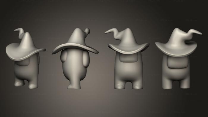 Figurines simple (Inspyre Witch Crewmate, STKPR_2827) 3D models for cnc