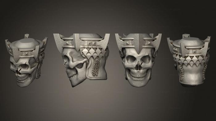 Figurines simple (Lich Skull Beer Holder, STKPR_2860) 3D models for cnc