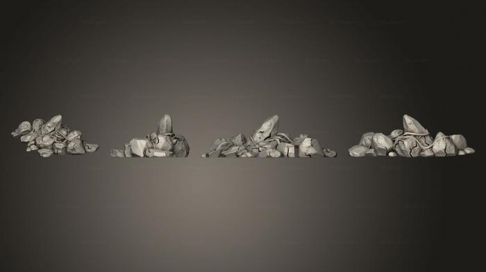 Figurines simple (mediumpile rocks raw, STKPR_2877) 3D models for cnc