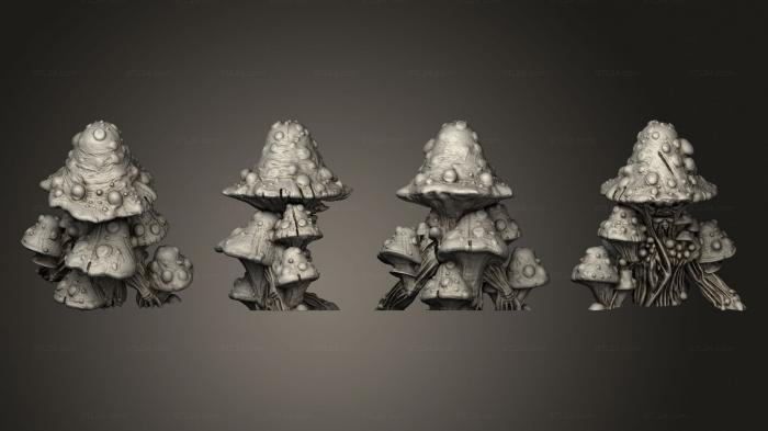 Figurines simple (Mushrooms, STKPR_2901) 3D models for cnc