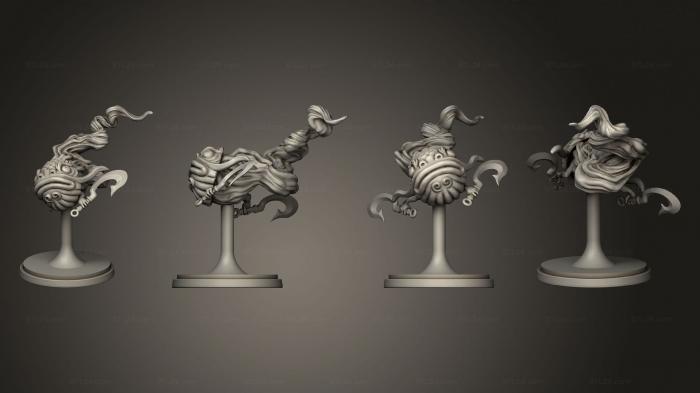 Figurines simple (Onibi Koi mask, STKPR_2916) 3D models for cnc