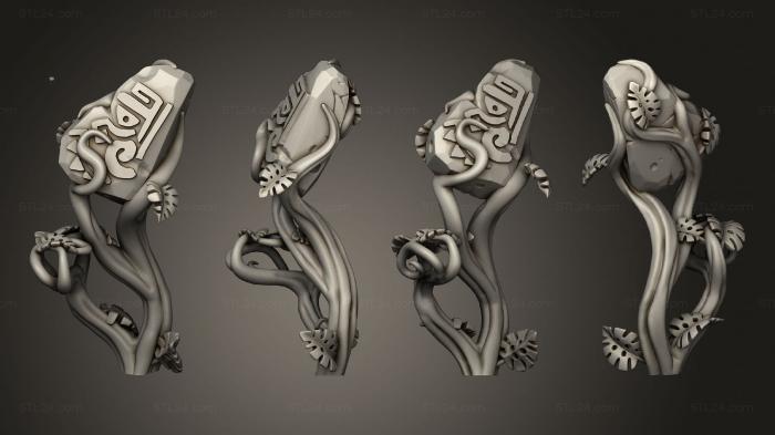 Figurines simple (Serpent Bloods Terrain Plant A, STKPR_2978) 3D models for cnc