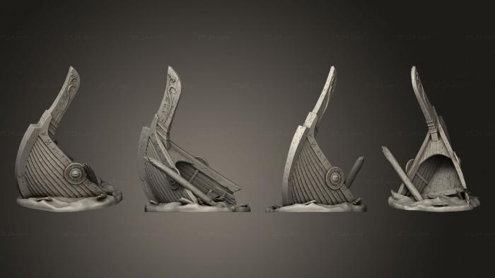 Figurines simple (Ship Wreckage, STKPR_2979) 3D models for cnc