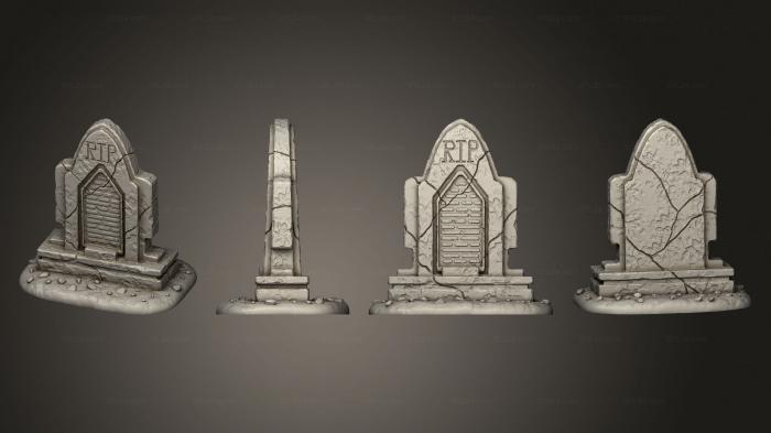 Figurines simple (spirit gravestone V 8, STKPR_3004) 3D models for cnc