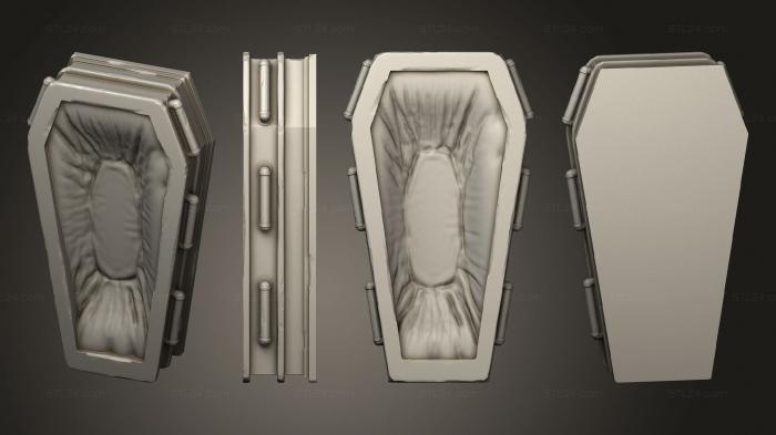 Figurines simple (spirit metal coffin empty bottom, STKPR_3008) 3D models for cnc