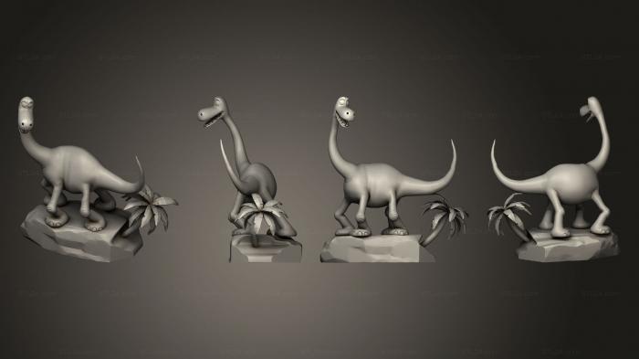 Статуэтки упрощенные (Хороший Динозавр, STKPR_3015) 3D модель для ЧПУ станка