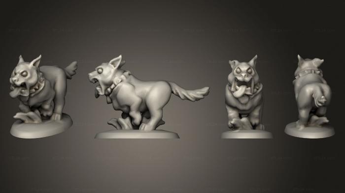 Figurines simple (warhounds pack warhound 1, STKPR_3035) 3D models for cnc