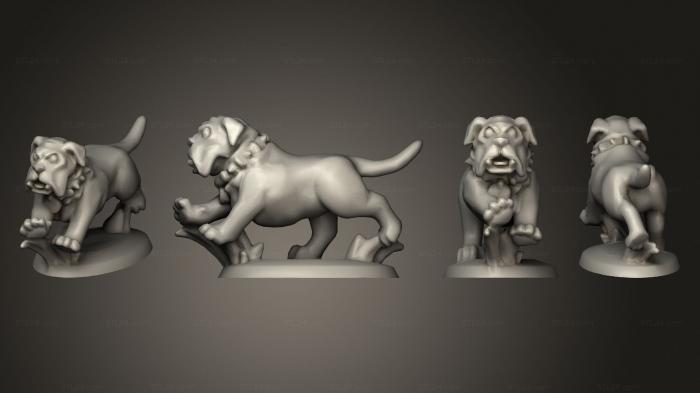 Статуэтки упрощенные (Стая гончих войны warhound 3, STKPR_3037) 3D модель для ЧПУ станка