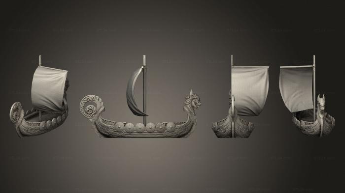Figurines simple (Wilds of Wintertide Longship Hull Complete, STKPR_3041) 3D models for cnc