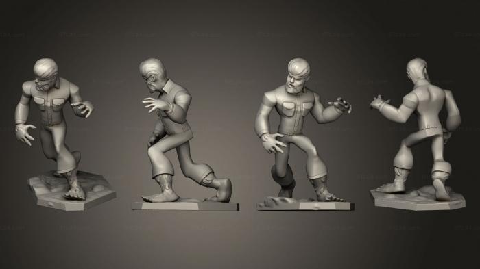 Figurines simple (Wolfman, STKPR_3043) 3D models for cnc