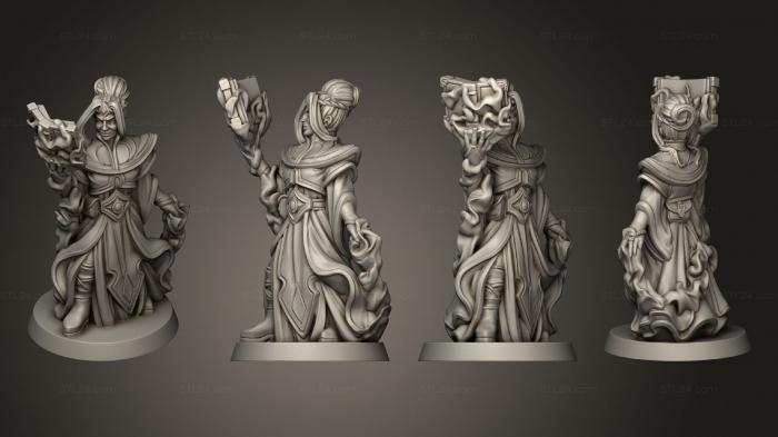 Figurines simple (Woman Wizard, STKPR_3044) 3D models for cnc