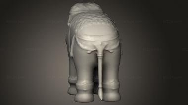 Figurines simple (Ancient Elephant Statue, STKPR_3154) 3D models for cnc