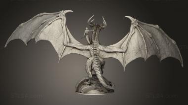 Figurines simple (Ancient Green Dragon Mountedver, STKPR_3155) 3D models for cnc