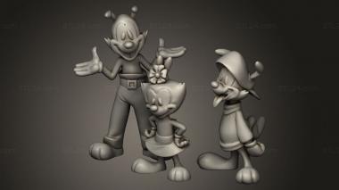 Figurines simple (Animaniacs all, STKPR_3176) 3D models for cnc