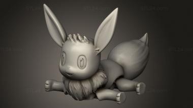 Figurines simple (Eeveelution Eevee, STKPR_3258) 3D models for cnc