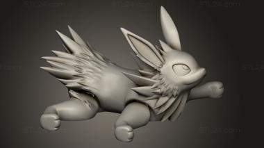 Figurines simple (Eeveelution Jolteon, STKPR_3260) 3D models for cnc