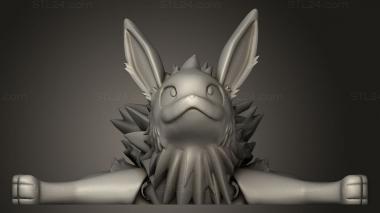 Figurines simple (Eeveelution Jolteon, STKPR_3260) 3D models for cnc