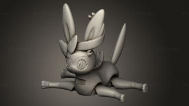 Figurines simple (Eeveelution Sylveon, STKPR_3262) 3D models for cnc