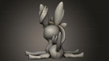 Figurines simple (Eeveelution Sylveon, STKPR_3262) 3D models for cnc