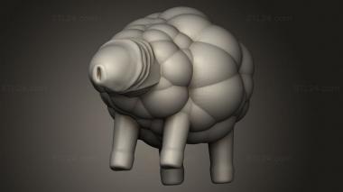 Figurines simple (Baa Dick Sheep, STKPR_3309) 3D models for cnc