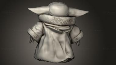 Figurines simple (baby yoda compressed, STKPR_3317) 3D models for cnc