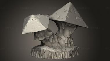 Figurines simple (Backer Gifts Pyramid Mushrooms, STKPR_3332) 3D models for cnc