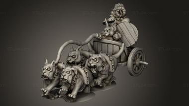 Figurines simple (Beastfolk Clan chariot, STKPR_3386) 3D models for cnc