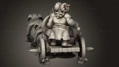 Figurines simple (Beastfolk Clan chariot, STKPR_3386) 3D models for cnc