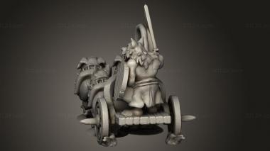 Figurines simple (Beastfolk Clan chariot, STKPR_3387) 3D models for cnc