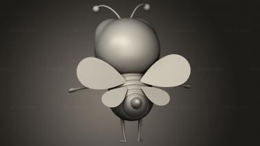 Figurines simple (bee, STKPR_3392) 3D models for cnc