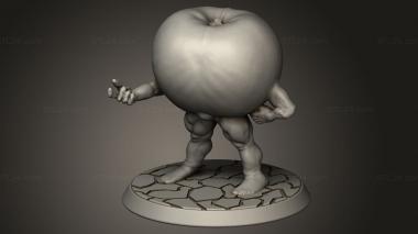 Figurines simple (Big Mr Tong Sexy Come Here Peach Manv, STKPR_3427) 3D models for cnc