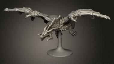 Figurines simple (Black Dragon, STKPR_3451) 3D models for cnc