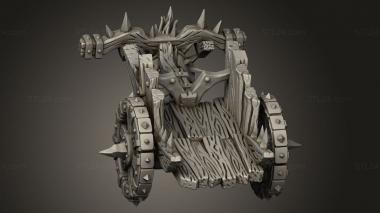 Figurines simple (blackrazor goblins Chariot, STKPR_3471) 3D models for cnc