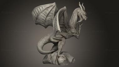 Figurines simple (Board Game dragon fee, STKPR_3496) 3D models for cnc