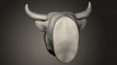 Figurines simple (Bull bulls, STKPR_3606) 3D models for cnc