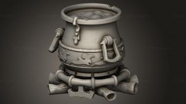 Figurines simple (Candle Maker Cauldron, STKPR_3651) 3D models for cnc