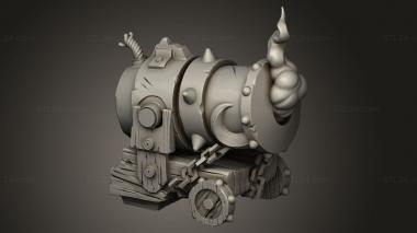 Figurines simple (Canon Props Cannons Cannon, STKPR_3659) 3D models for cnc