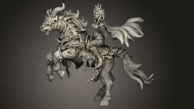 Figurines simple (cavalry, STKPR_3685) 3D models for cnc