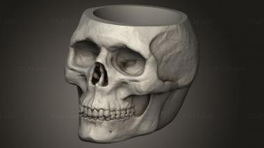 Figurines simple (Chalice Skull, STKPR_3709) 3D models for cnc