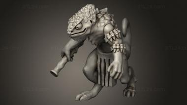 Figurines simple (Chameleon Warrior, STKPR_3713) 3D models for cnc