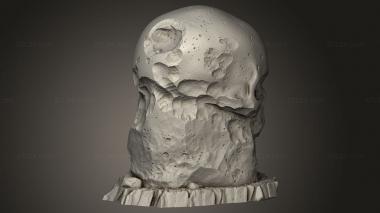 Figurines simple (Core Giant Skull Stones, STKPR_3830) 3D models for cnc